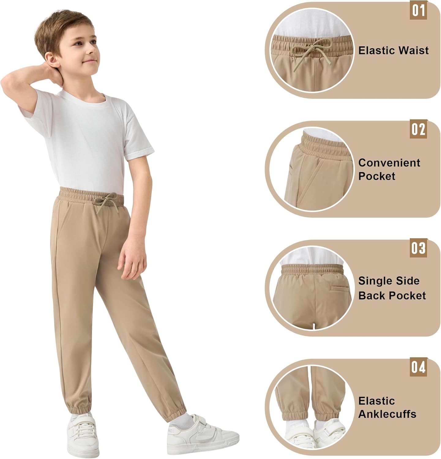 Unisex School Jogger Pants | Custom Casual Uniform Bottoms Manufacturer