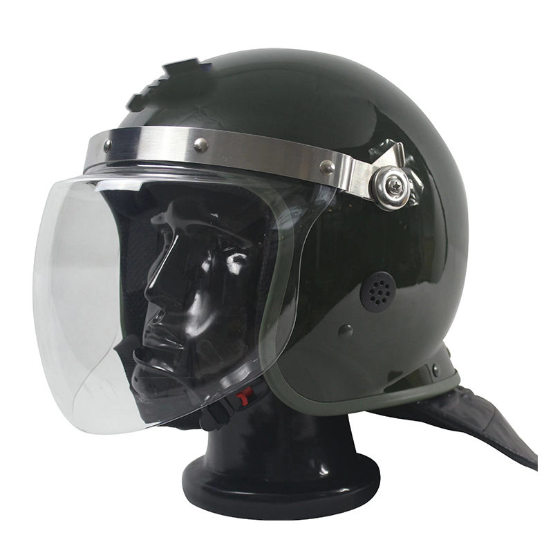Casco de la frontera de la seguridad del control de multitudes con la fabricación de la máscara