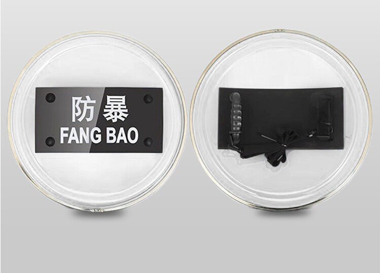 China Manufacture Police Polycarbonate Round Anti Riot Shield