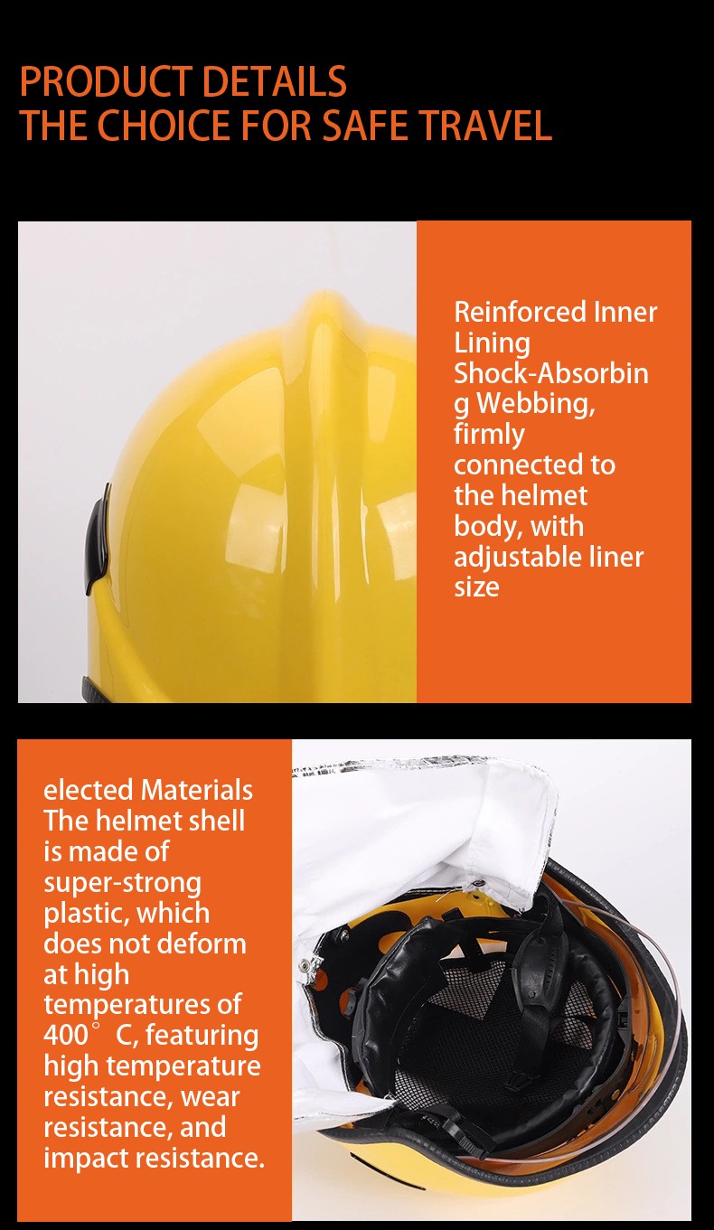 European-Style Fire Helmet With Mask Printing Logo