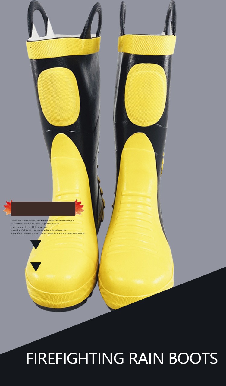 Cheap Steel Toe Rubber Fire Boots