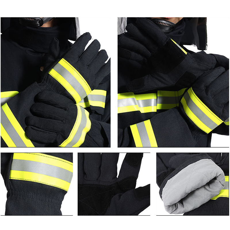 Reflective Flame Retardant Safety Gloves Extinguishing Protective Gear
