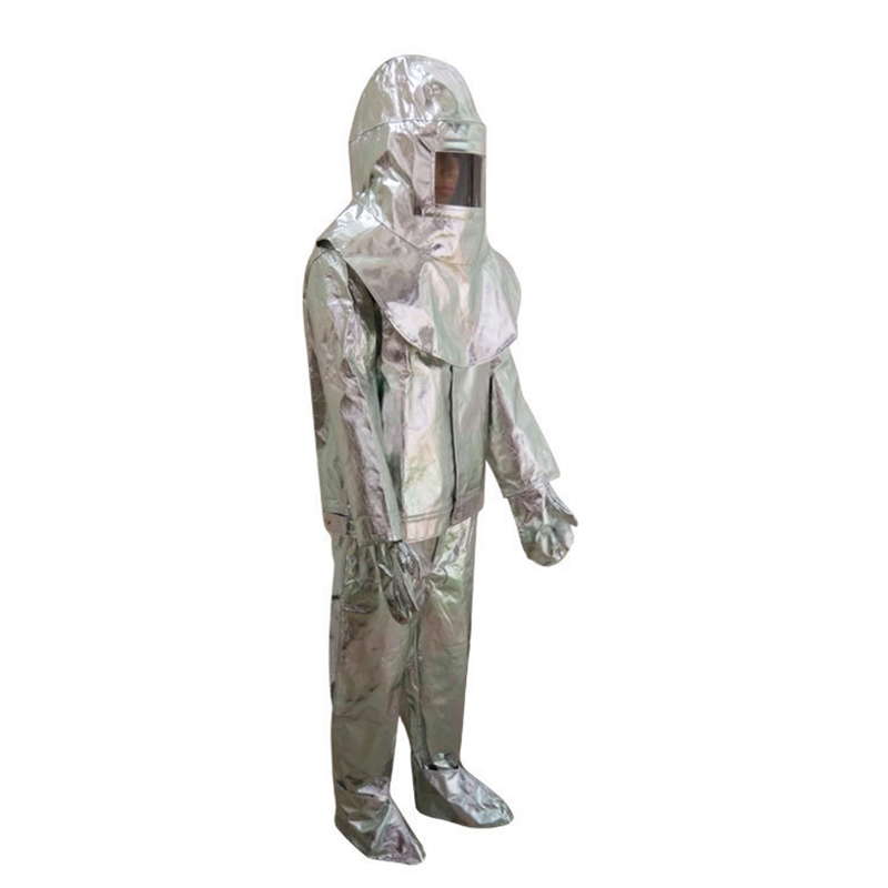Totalmente cerrado papel de aluminio fuego aislamiento traje venta a granel